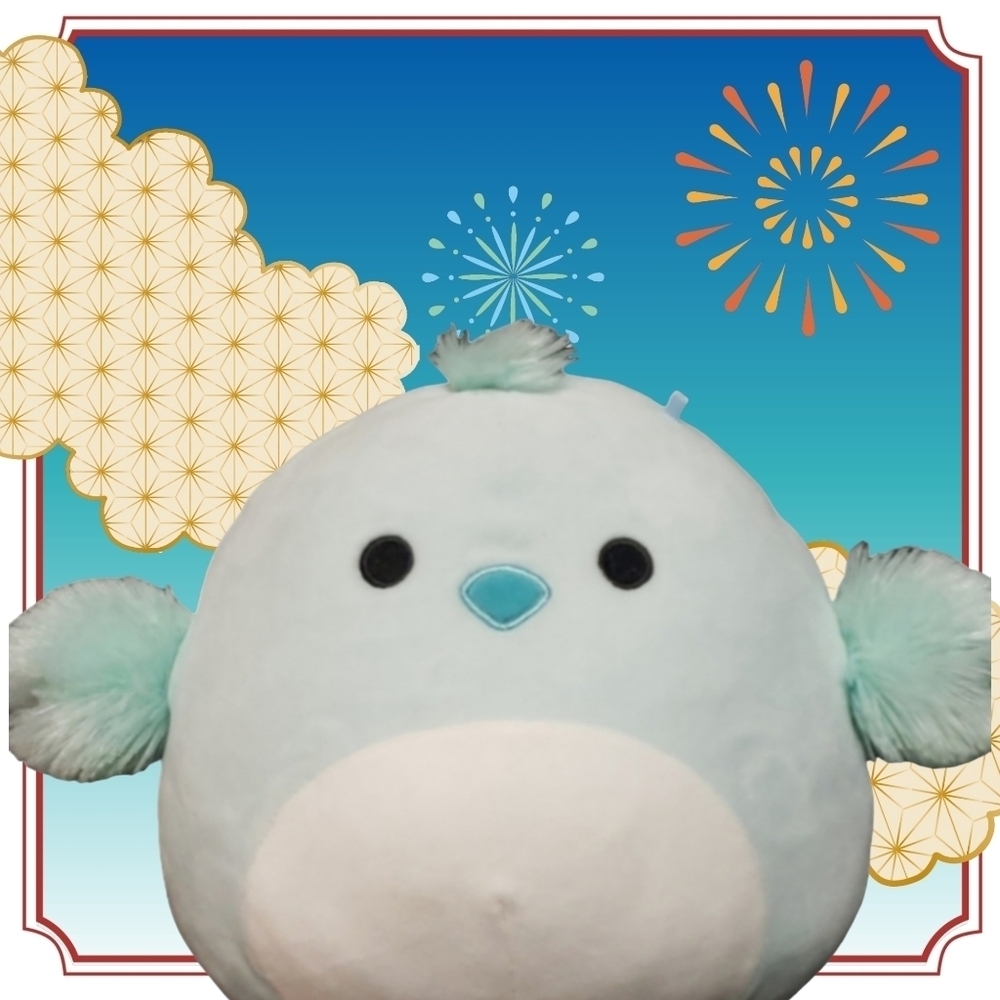 Squishmallow Cedric the Mint Chick.
